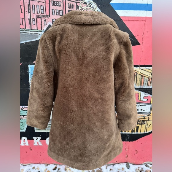 Retro 1970’s Luxurious Tan Faux Fur Double Breasted Coat - Medium - Picture 3 of 7